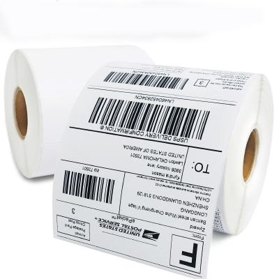 China Custom Waterproof Shipping Sticker Label Paper Vinyl Waterproof Packing Slip A6 Stickers for sale