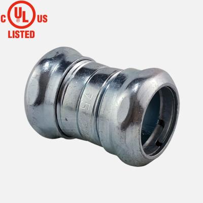 China Steel EMT Coupling Compression Steel Type for sale