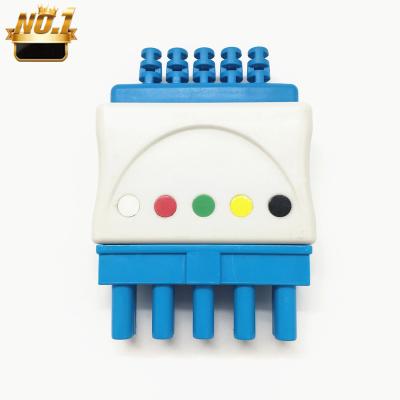 China ABS/nylon Ecg cable wires connector kits for AA/HP/DG/simenz/Nihonkohden/Din/GE for sale