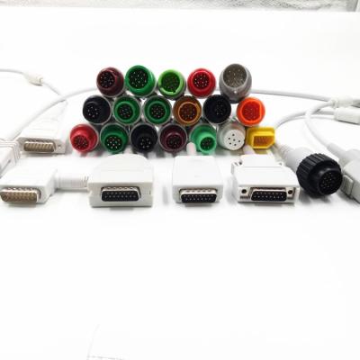 China Hosiptal Ecg Electrode Manufacture Connector Medical Ecg Connector Spare Parts Cable for sale