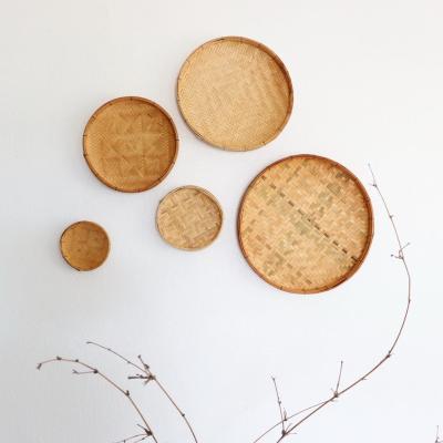 China Minimalist Round Bamboo Wall Art for sale