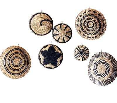 China African Bohemian Set of Bohemian Wall Decor Baskets of Vegetable Plankton Wall Basket for sale