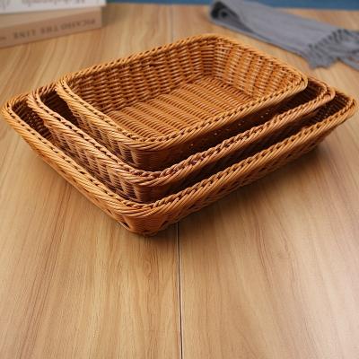 China Restaurant Vintage Rattan Drawer Sustainable Sorting Tray Knife And Fork Tissue Storage Box for sale