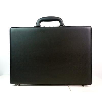 China Handmade Business Computer Case Leather Briefcase-Black for sale