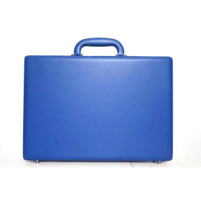 China 14 Inch Handmade Portable Male Password Briefcase Small Computer Management Case Money Box Loading Box Props Leather Box for sale