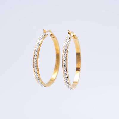 China China Manufacturer High Quality Accept High Quality Sample Available Drop Circle Earrings For Bling Jewelry Gold Ears for sale