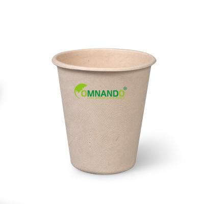 China Biogedradable Disposable Sugar Cane Cups Custom White Or Nature 8oz Eco-Friendly Cups For Home Party Office for sale