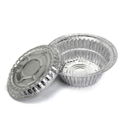 China Hot Selling Amazon Aluminum Foil Box Oven Safe Zhejiang Disposable Aluminum Microwave Round Aluminum Foil Box for sale