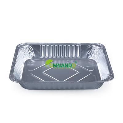 China Food Grade Disposable Hot Box Container Food Airline Aluminum Foil Sale Take Out Lunch Box for sale