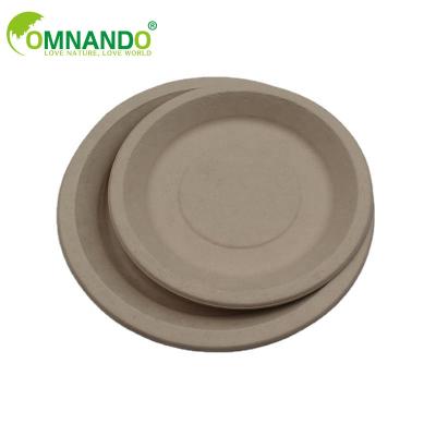 China Kraft Paper Leakproof Disposable Dishes Model Microwavable Disposable Paper Plates for sale