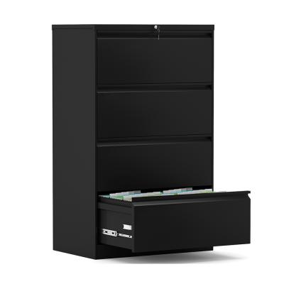 China Lockable Metal 4 Drawer Collapsible Quickly Gather Side File Storage Cabinet For Office for sale