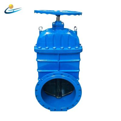 China General 12 inch DN300 cast iron ron PN16 soft seal russian gost gate valve for sale