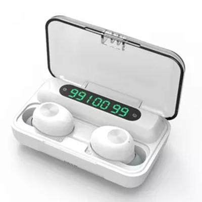 China F9 Earphone Tws Wireless Earbuds With Power Bank And Earphone V5.0 Wireless Earbuds IPX-7 Waterproof for sale