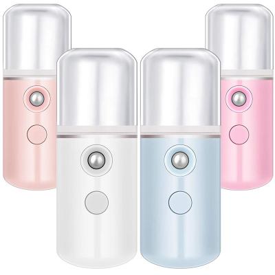 China Mini Face Mist Handy Sprayer Outdoor Nano Portable Atomization Sprayer Cool Mist Facial Steamer For Skin Care USB Rechargeable for sale