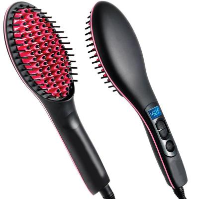 China Household Amazon Best Hot Selling Brushes Professional Hair Straightener Brushes New Arrival Professional Ceramic Straightening Brush for sale