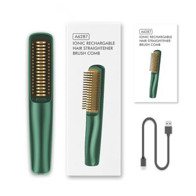 China Household best-selling high quality black electric hair straightener combing pro salon hairdressing straight hair anti-static combs for sale