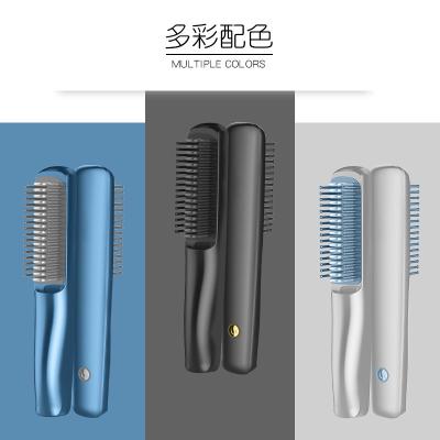 China 2021 Amazon Hot Selling High Quality Black Electric Hair Straightener Household Combing Pro Salon Hairdressing Straight Hair Anti-Static Combs for sale