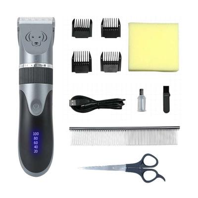 China 2021 Amazon Hot Sale Pet Dog Hair Trimmer Cordless Pet Hair Trimmer Grooming Kit Pet Hair Trimmer Low Noise for sale