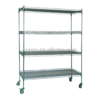 China Industrial Anti-Static Industrial Platform Manufacturer COC-607-1 104-106Ω Stainless Steel Circulating Trolley Four Wheel ESD NC; ZHE for sale