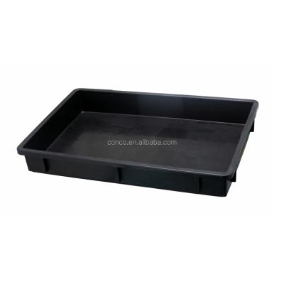 China Recycled Conductive Plastic Materials CONCO Black ESD Tray PP Plastic Electronic Components Storage COP-3205 for sale