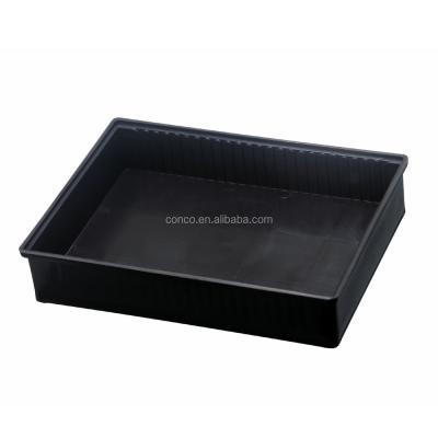 China CONCO Electronic Plastic Tray ESD Antistat 225 x 165 x 45 mm for sale