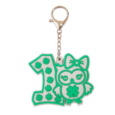 China Factory Cartoon Cute Odorless Rubber Shape 3d Custom Soft Rubber Key Chain PVC Key Chain for sale