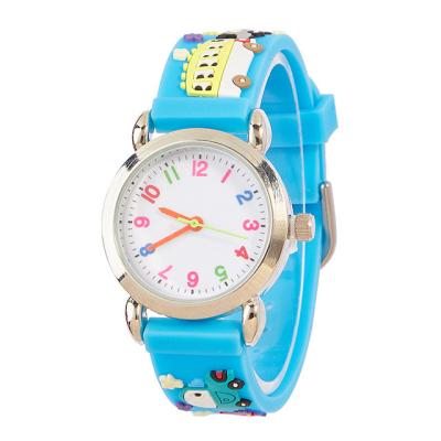 China Wholesale Waterproof 3d Cartoon Sports Gift Kids Colorful Quartz Watches Child Love Kids Waterproof Watch For Girls for sale