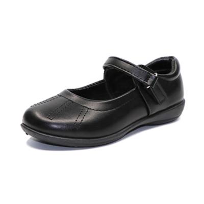 China Round Around Black School Shoes For Kids Children Clothes And Footwear for sale