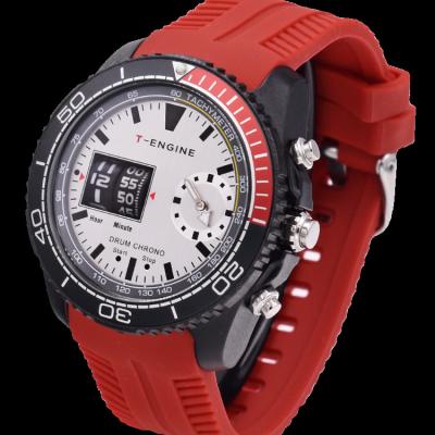 China Custom Logo Luxury Plastic Case Chronograph Silicon Band Automatic Movement OEM Watches for sale