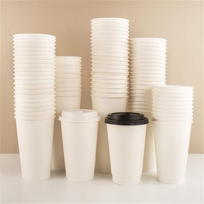 China Handmade Diy Coffee Cup Milk Tea Recyclable Thickened Paper Cups Color Logo Printing Disposable Paper Customer Food Grade Craft for sale