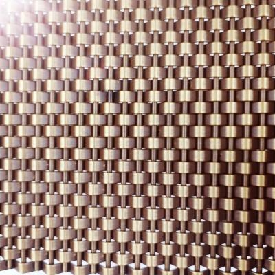 China Transparent Metal Mesh Woven PVD Coating For Building Facades for sale