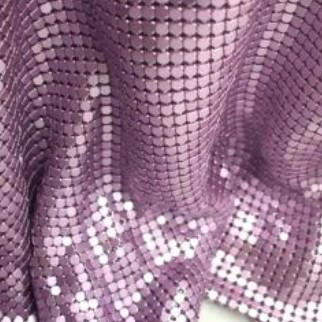 China Eco Friendly Shiny Woven Metal Mesh Fabric For Creating Dresses / Skirts for sale