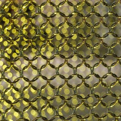 China Polished 316 Stainless Steel Ring Mesh Customized For 15-25mm Holes for sale