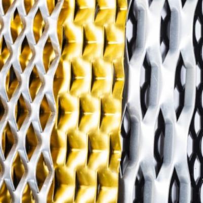 China Thickness Custom Metal Mesh Expanded Stretched / Punched for sale