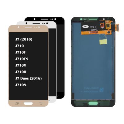 China For Samsung Galaxy J7 2016 SM J710F J710FN J710M J710H J710A DS LCD Display J710 LCD Display With Touch Screen Digitizer Assembly For Samsung Galaxy J327 for sale