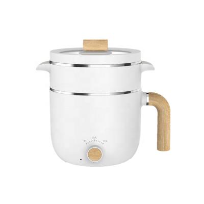 China Outdoor Mini Pot Electric Stainless Steel Food Cooking Pot Multi Function Noodle Hotpot 1.5L for sale