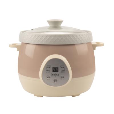 China Fashionable 5 Quart Electric Slow Cooker Clay Pot Slow Cooker Ceramic Jug Rice Cooker for sale