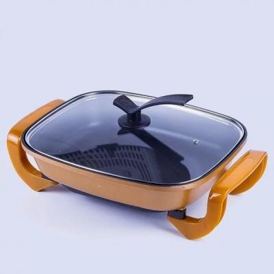 China Electric Hotel 110 Voltage 1500 Watt 40 Cm Frying Pan For Steak And Fish for sale