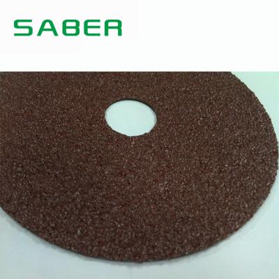 China Wood and Metal Factory Supply Aluminum Oxide Hole Fiber Center Sanding Discs for sale