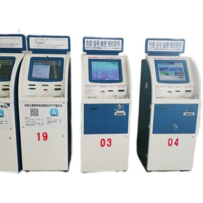 China Payment Solution Kiosk China Supplier Indoor Wholesale 19 Inch Self Service Terminal ATM Kiosk Machine With Printer Kiosk Touch Screen ATM Machine For Bank for sale