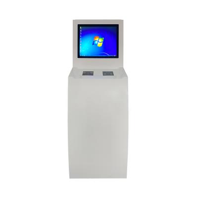 China Free Standing Infrared Solution Payment Touch Screen Card Reader Code Scanner Self Service Terminal Kiosk New QR Kiosk Interior Design for sale