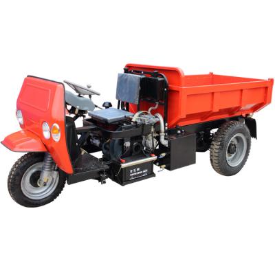 China Home Use 3 Wheel Diesel Mini Dumper Truck , 2000kg Load Diesel Dumper Truck Hot Sale In Peru for sale