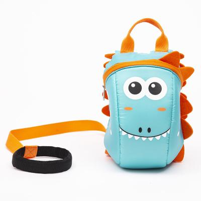 China Green Dinosaur Adorable Cute Anti-theft Kidney Bag For Boys And Toddler Kids Anti-lost Bag for sale