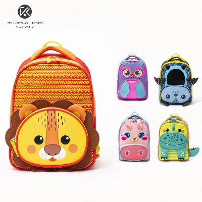 China 3D animal backpack factory custom back to school 3D student toys bag cartoon animal tiger children kids backpack mochila boys girls for sale