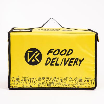 China Large Waterproof Cooler Backpack Cake Bag Cake Waterproof Box Freezer Fast Food Pizza Delivery Incubator Ice Bag Meal Takeout Pack for sale