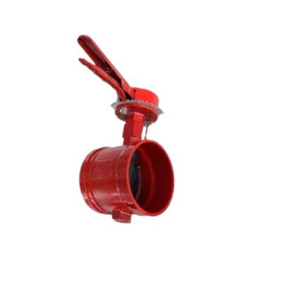 China General Hot Sale End End Melt Grooved Butterfly Valve for sale