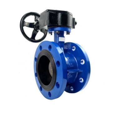 China DN600 EPDM Seat General Industrial CF 3m Disc Double Flange Motorized Electric Butterfly Valve for sale