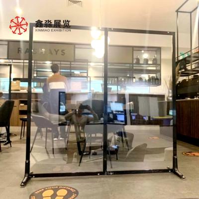 China American style export to US&Australia NEW DESIGN clear acrylic room divider for restaurant and office use, free standing dividers for sale