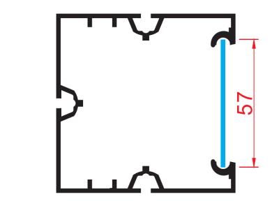 China Illuminated System Exhibition Booth 80x80MM LED Aluminum Alloy Profile For Modular Exhibition Booth, Fair Exhibit Support Structure Square Profile for sale