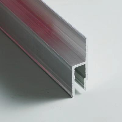 China H& F& W 20x17MM Tensile Fabric Profiles , F&H&W Stretch Ceilings Aluminum Profile Frames for sale